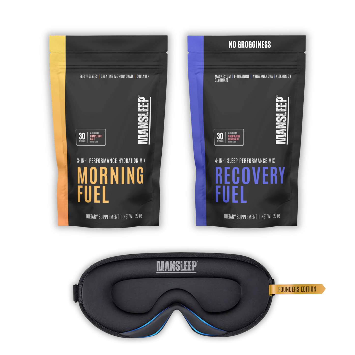 MANSLEEP™ | AM/PM Sleep Stack for Men – Recovery, Energy & Longevity Support